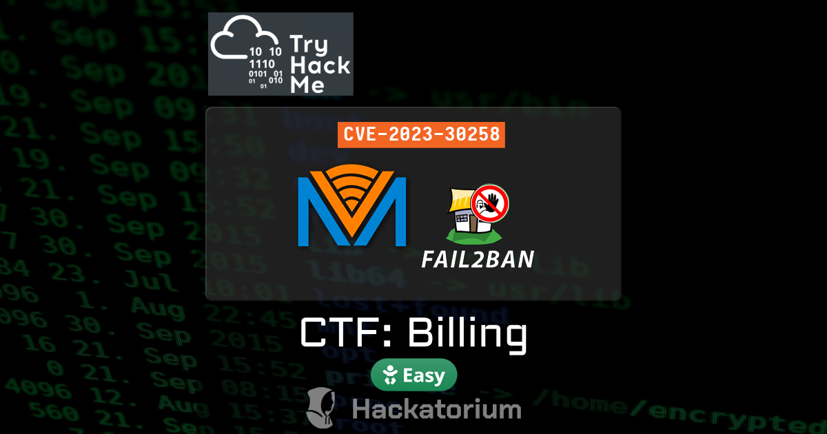 TryHackMe Billing CTF Room